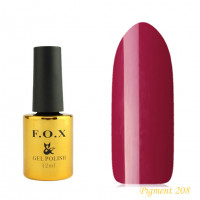 F.O.X gel-polish gold Pigment 208, 12 ml