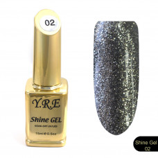 SHINE GEL YRE 15 ml (Серебро) №2