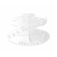 Подставка для кистей круглая прозрачная